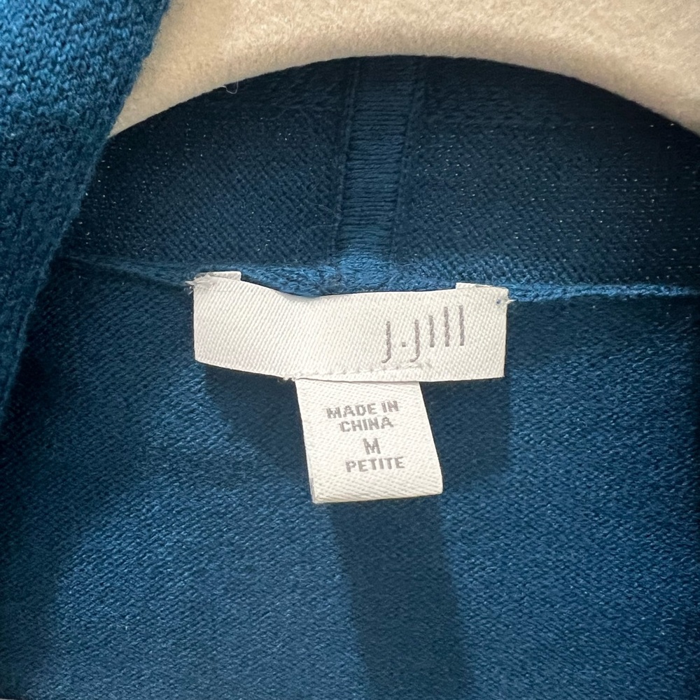 J. Jill Silk Blend Cardigan Size M Petite - Picture 4 of 7